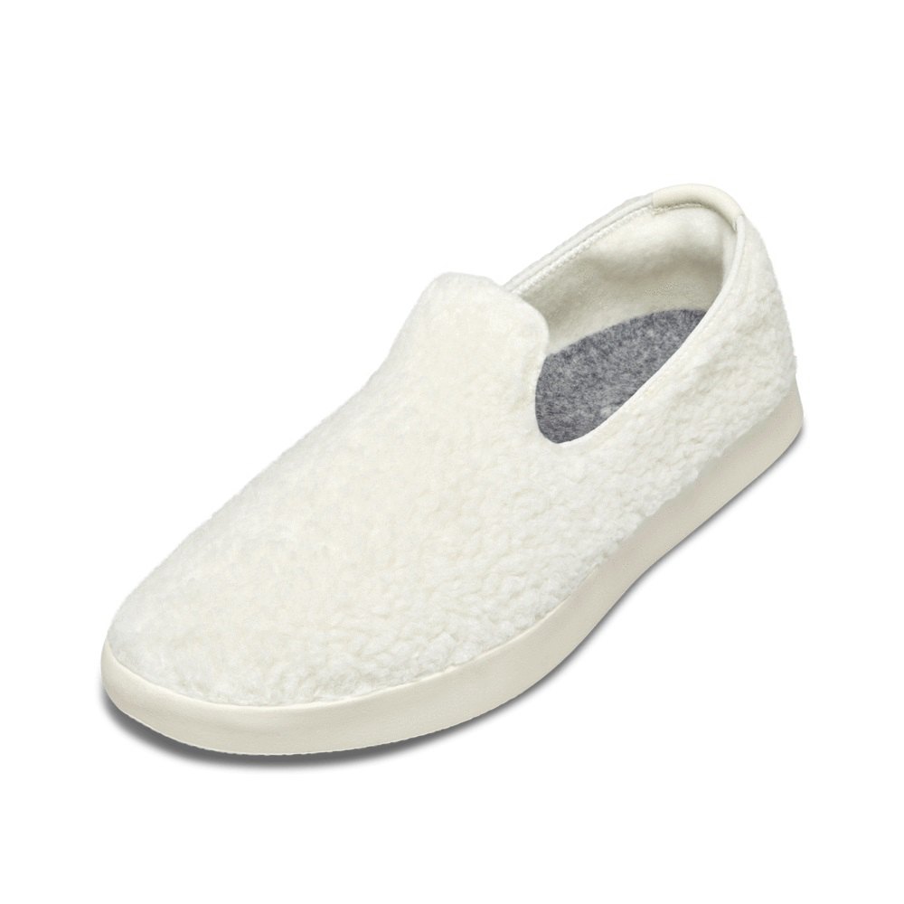 Allbirds Women's Wool Lounger Fluffs - Slip-Ons White - TBY359864